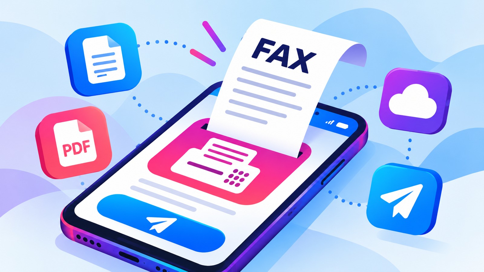 Online fax and mobile document transmission