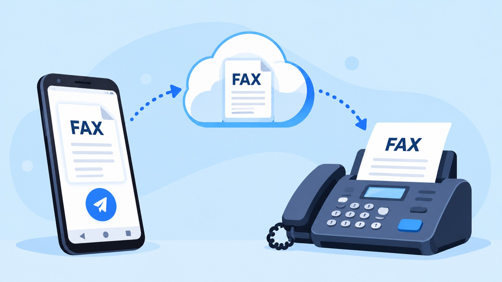 Online fax and mobile document transmission