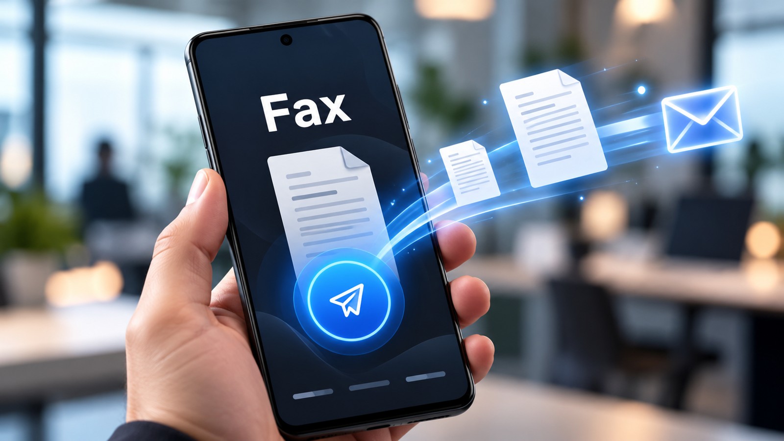 Online fax and mobile document transmission