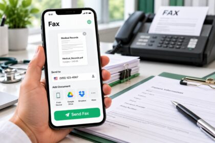 Online fax and mobile document transmission