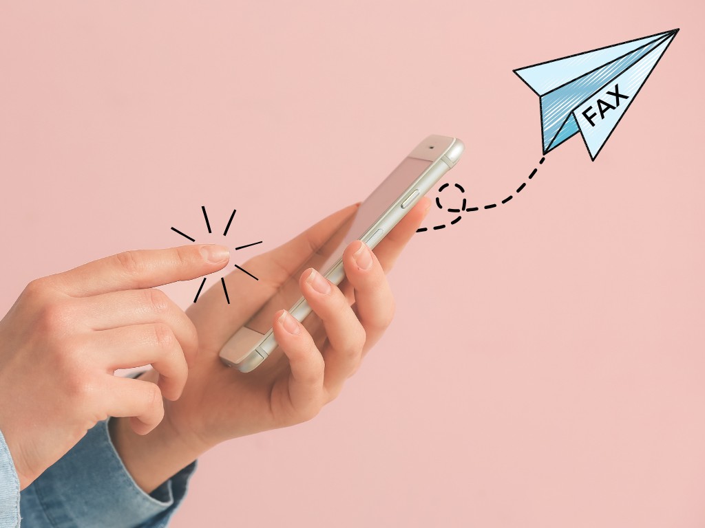 Mobile and online fax document transmission