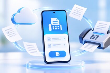 Mobile and online fax document transmission