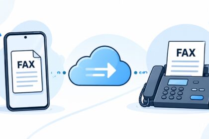 Mobile and online fax document transmission