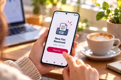 Mobile and online fax document transmission