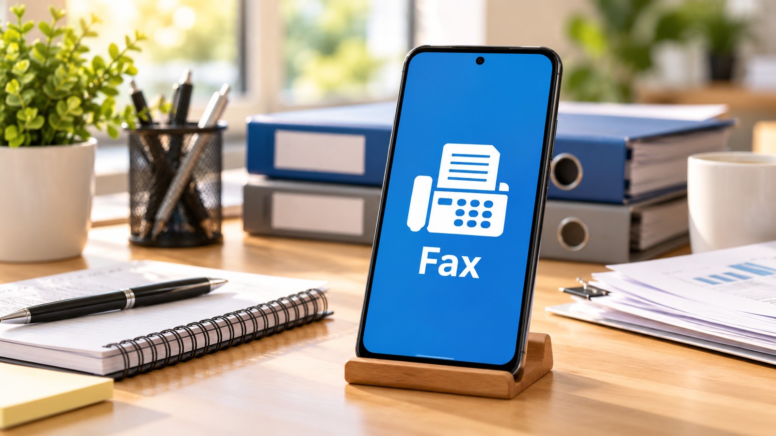 Mobile and online fax document transmission