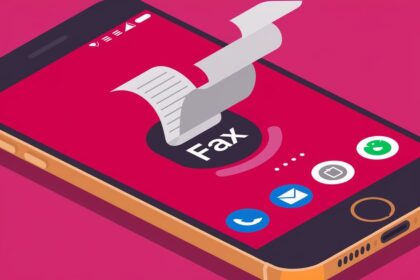 Mobile and online fax document transmission