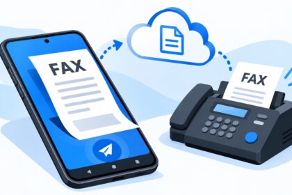 Mobile and online fax document transmission