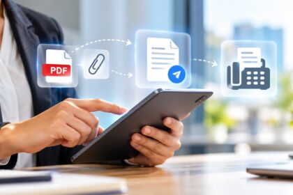 Mobile and online fax document transmission