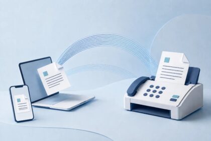 Mobile and online fax document transmission
