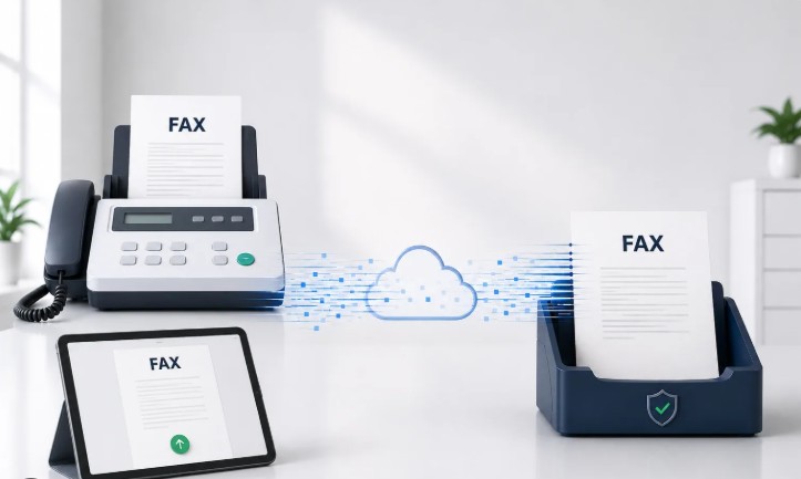 Mobile and online fax document transmission